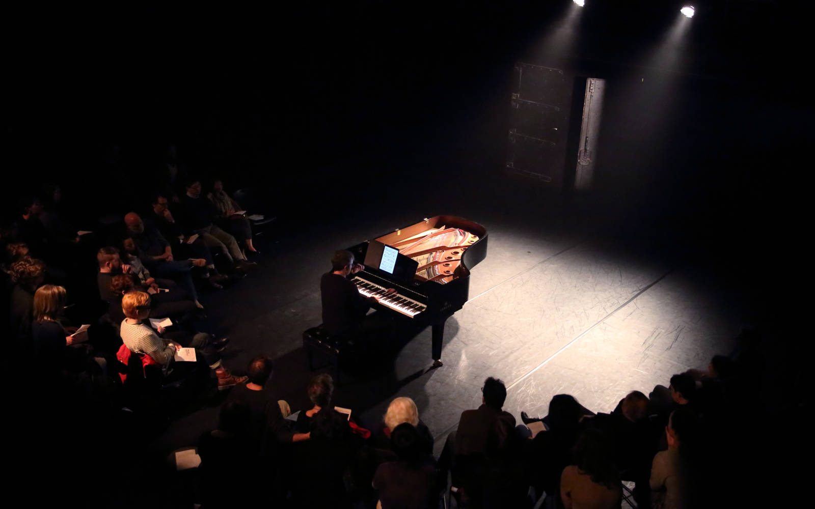 Connor Hanick performs Cage at the 2018 Run AMOC! Festival.